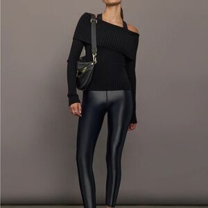 Carbon38 Black Glossy Leggings